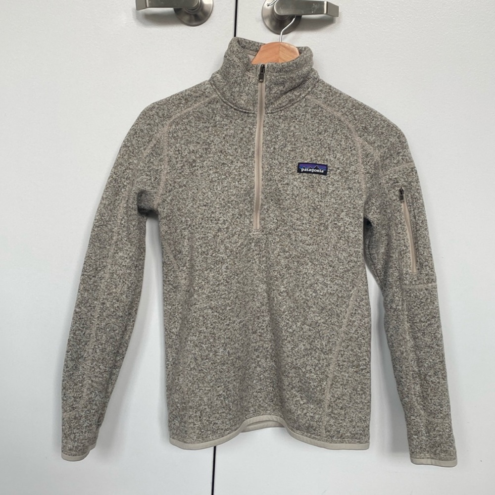Patagonia Women's Better Sweater 1/4 Zip Pullover in Color Pelican